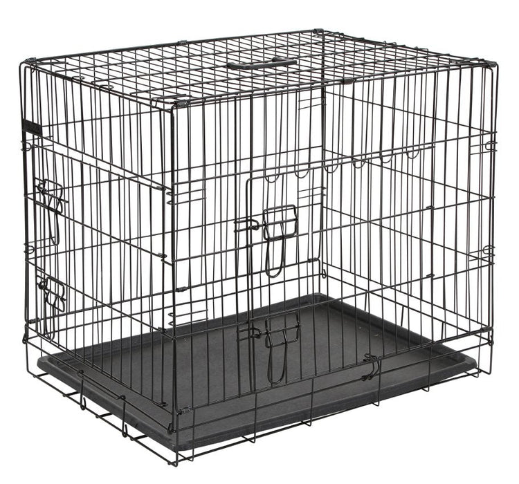 Hundebox aus Stahl, zusammenklappbar – 92x63x74 cm – Kerbl