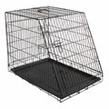 Hundebox aus Stahl, zusammenklappbar, schräg – 76x54x64cm – Kerbl