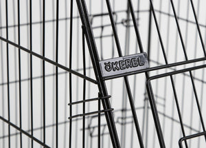 Hundebox aus Stahl, zusammenklappbar, abgeschrägt – 63x48x57cm – Kerbl