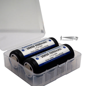 26650 KeepPower 5500mAh Protected Li-Ion Akku 3,6V - 2PACK