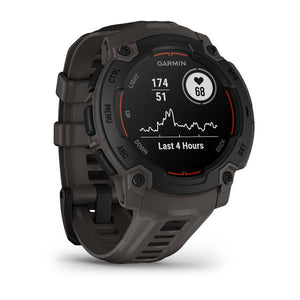 Instinct® E – 45 mm, Schwarz mit Charcoal-Armband – Garmin