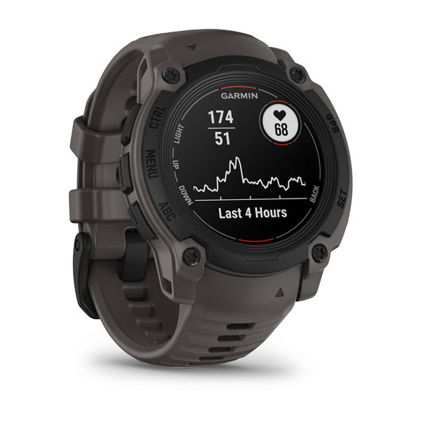 Instinct® E – 40 mm, Schwarz mit Charcoal-Armband – Garmin