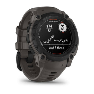Instinct® E – 40 mm, Schwarz mit Charcoal-Armband – Garmin