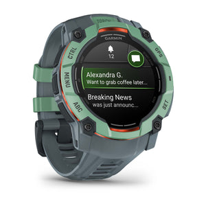 Instinct® 3 – 50 mm, AMOLED, Neotropic mit Twilight Armband – Garmin
