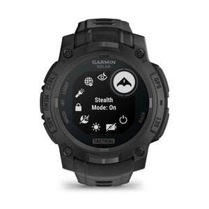 Instinct® 3 – 45 mm, Solar, Tactical Edition, Schwarz mit schwarzem Armband – Garmin