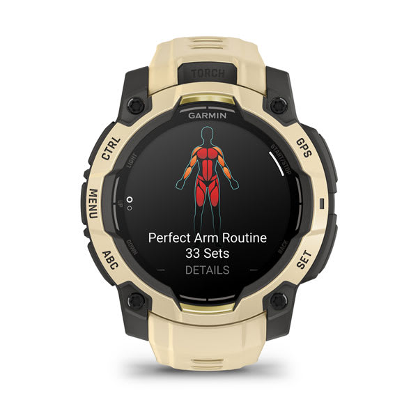 Instinct® 3 – 45 mm, AMOLED, Citrine mit Citrine Armband – Garmin