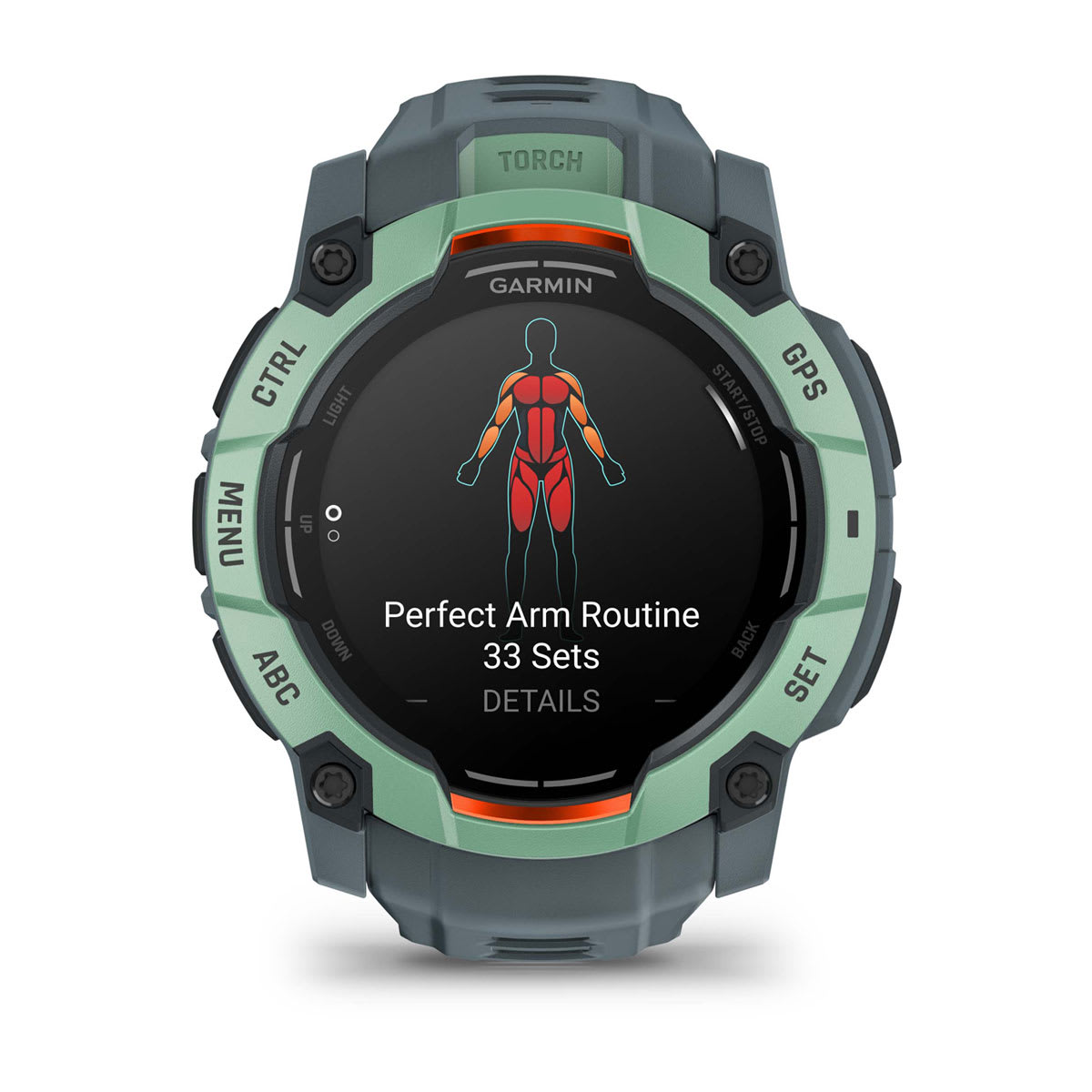 Instinct® 3 – 50 mm, AMOLED, Neotropic mit Twilight Armband – Garmin