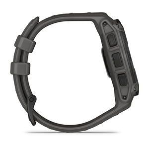 Instinct® E – 45 mm, Schwarz mit Charcoal-Armband – Garmin