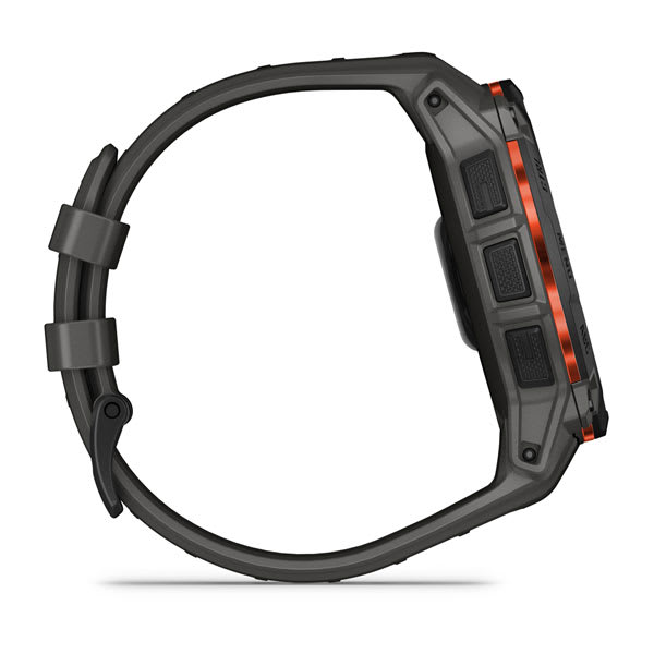Instinct® 3 – 50 mm, Solar, Schwarz mit Charcoal-Armband – Garmin