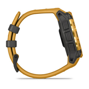 Instinct® 3 – 45 mm, Solar, Sunburst mit Sunburst/Grauem Armband – Garmin