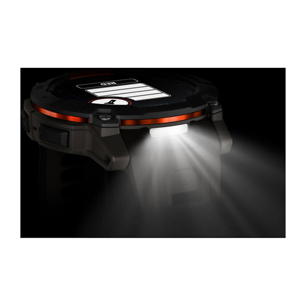 Instinct® 3 – 50 mm, Solar, Schwarz mit Charcoal-Armband – Garmin