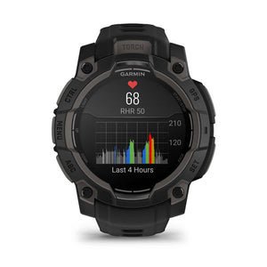 Instinct® 3 – 45 mm, AMOLED, Schwarz mit schwarzem Armband – Garmin