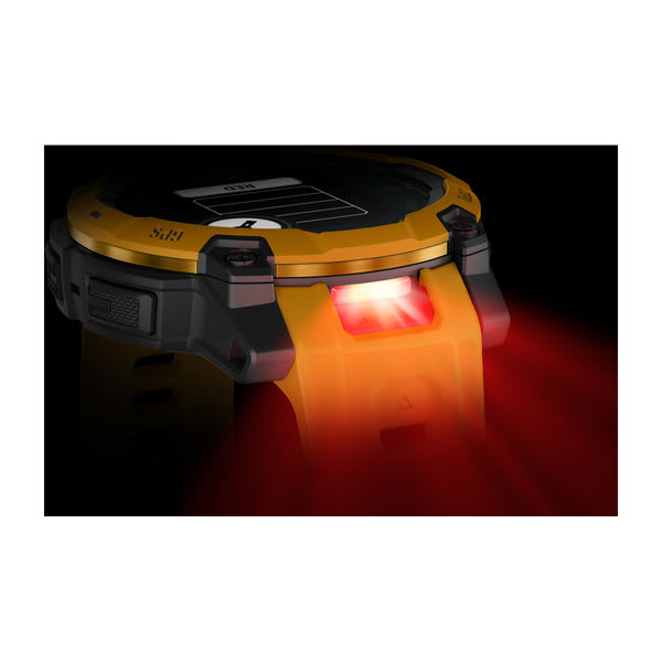 Instinct® 3 – 45 mm, Solar, Sunburst mit Sunburst/Grauem Armband – Garmin