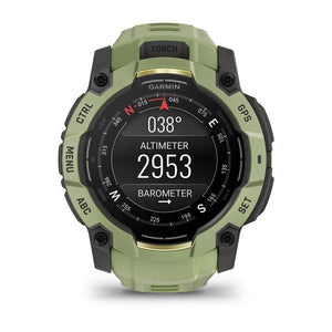 Instinct® 3 – 50 mm, AMOLED, Fern Green mit Fern Green Armband – Garmin
