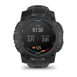 Instinct® 3 – 50 mm, AMOLED, Tactical Edition, Schwarz mit schwarzem Armband – Garmin