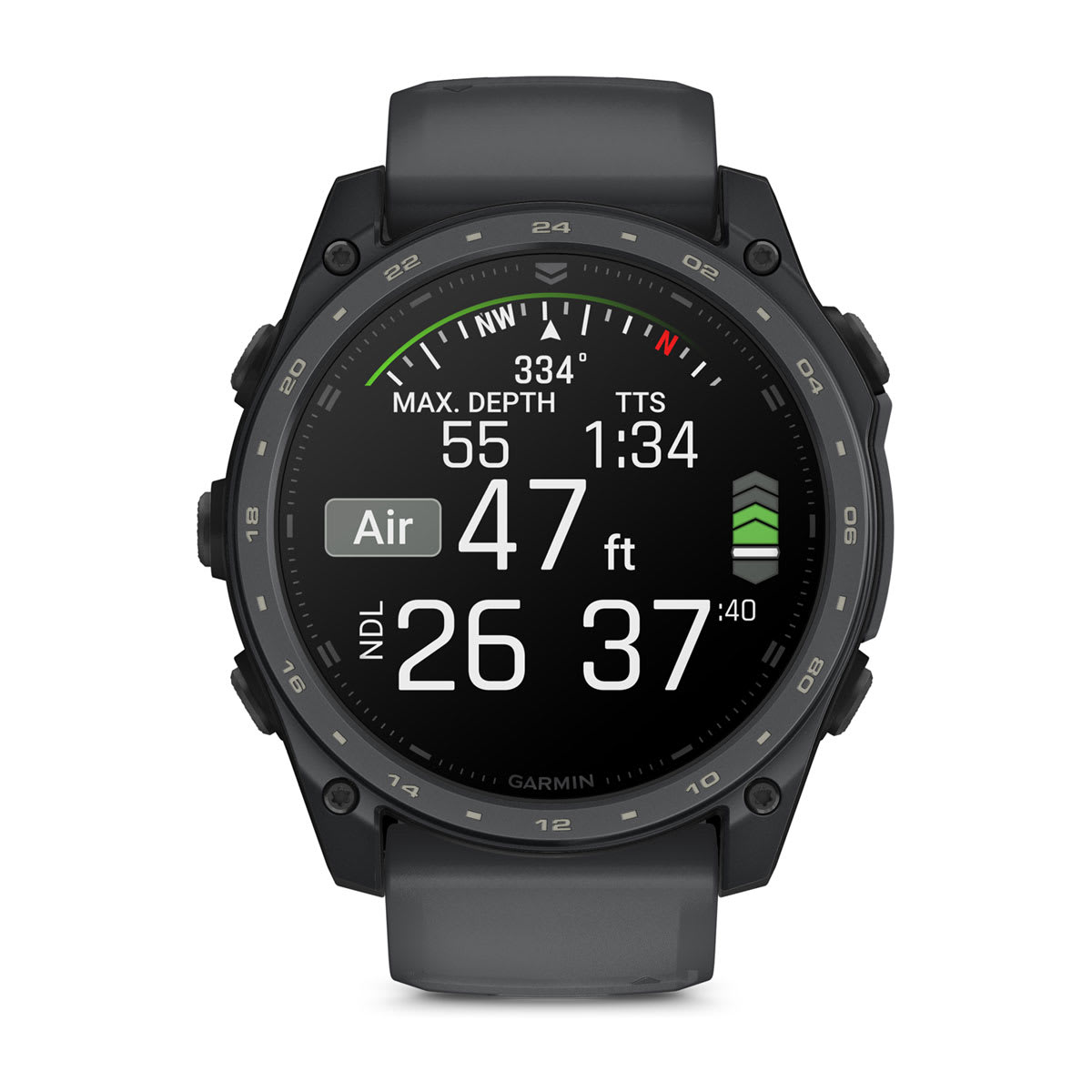 tactix® 8 – 51 mm, AMOLED, Cerakote®-Beschichtung, Inklusive Applied Ballistics Ultralight™ Solver und Slate Gray Cerakote®-Beschichtung – Garmin