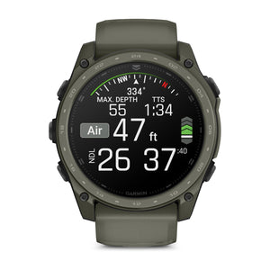 tactix® 8 – 51 mm, AMOLED, Cerakote®-Beschichtung, Inklusive Applied Ballistics Ultralight™ Solver und Olive Cerakote®-Beschichtung – Garmin