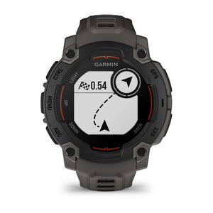 Instinct® E – 45 mm, Schwarz mit Charcoal-Armband – Garmin