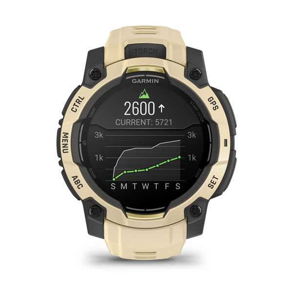 Instinct® 3 – 45 mm, AMOLED, Citrine mit Citrine Armband – Garmin