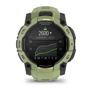 Instinct® 3 – 50 mm, AMOLED, Fern Green mit Fern Green Armband – Garmin