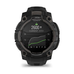 Instinct® 3 – 45 mm, AMOLED, Schwarz mit schwarzem Armband – Garmin