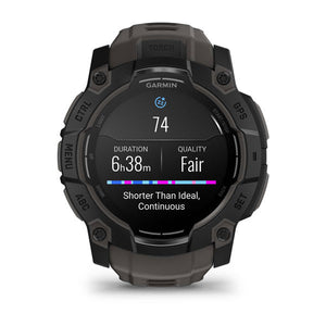 Instinct® 3 – 50 mm, AMOLED, Schwarz Mit Charcoal Riemen – Garmin