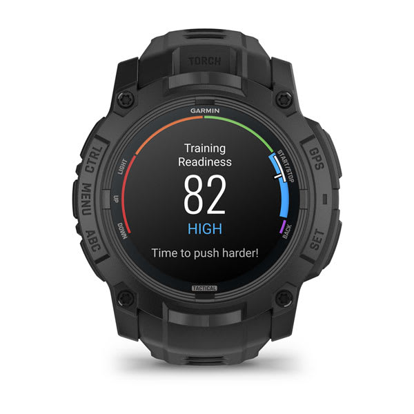 Instinct® 3 – 50 mm, AMOLED, Tactical Edition, Schwarz mit schwarzem Armband – Garmin