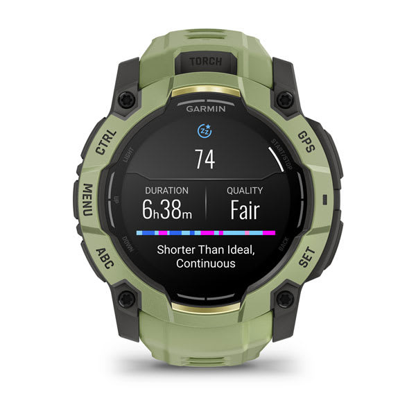 Instinct® 3 – 50 mm, AMOLED, Fern Green mit Fern Green Armband – Garmin