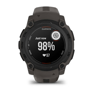 Instinct® E – 40 mm, Schwarz mit Charcoal-Armband – Garmin