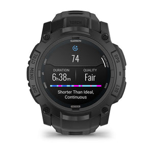 Instinct® 3 – 50 mm, AMOLED, Tactical Edition, Schwarz mit schwarzem Armband – Garmin