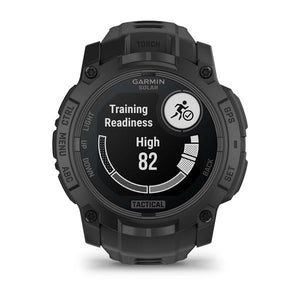 Instinct® 3 – 50 mm, Solar, Tactical Edition, Schwarz mit Schwarzem Armband – Garmin