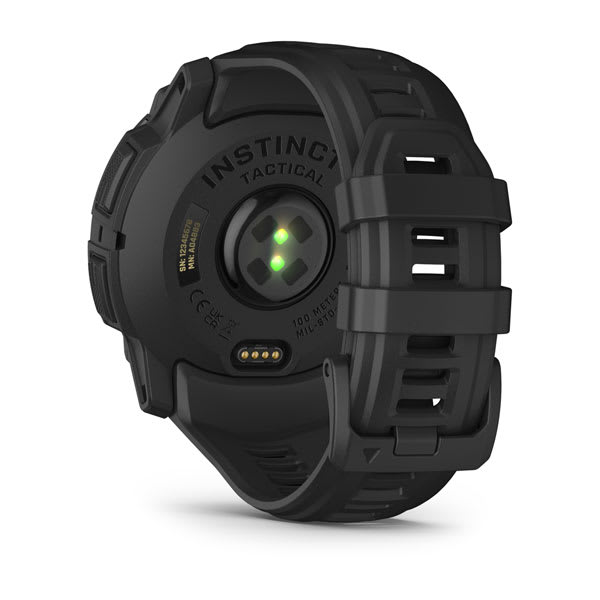 Instinct® 3 – 50 mm, AMOLED, Tactical Edition, Schwarz mit schwarzem Armband – Garmin