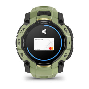 Instinct® 3 – 50 mm, AMOLED, Fern Green mit Fern Green Armband – Garmin