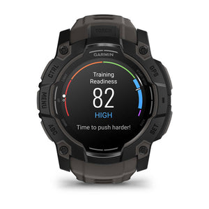Instinct® 3 – 50 mm, AMOLED, Schwarz Mit Charcoal Riemen – Garmin