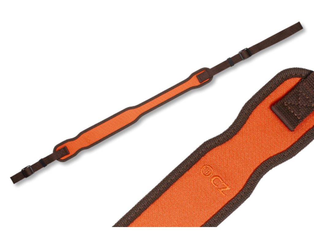 Gewehrgurt - Orange Nylon/Gummi-Beschichtung - CZ