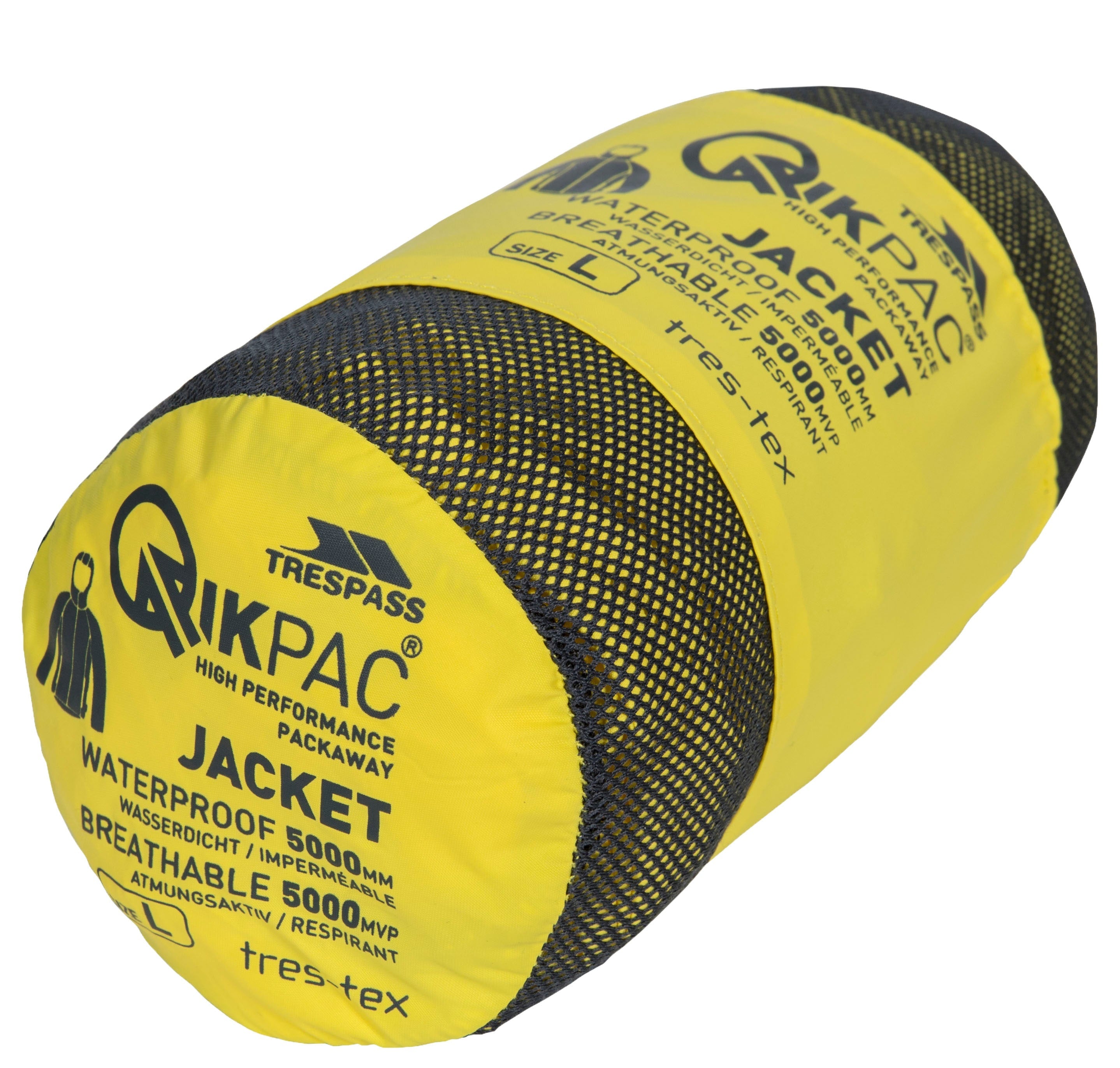 Qikpac Jacket - Yellow - Trespass