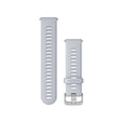 Quick Release remme (18 mm), Periwinkle silikone , sølv hardware 1