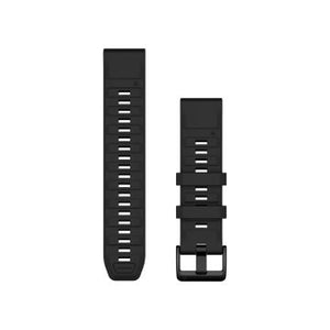 Quick Release remme (18 mm), Sort, sølv hardware 2