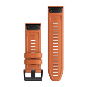 QuickFit® 26 Uhrenarmbänder, Ember Orange Silikon – Garmin