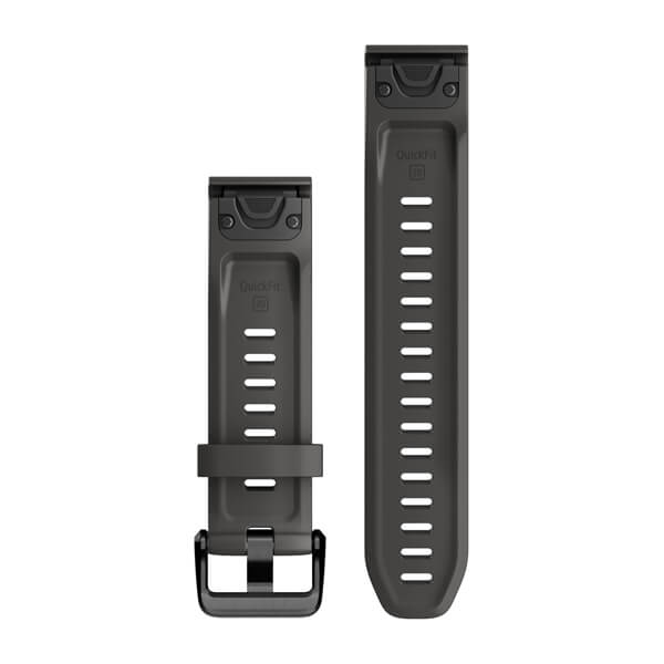 QuickFit® 20-Uhrenarmbänder, Graphit Silikon – Garmin