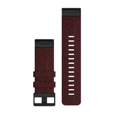 QuickFit® 26 Uhrenarmbänder, Rotmeliertes Nylon – Garmin