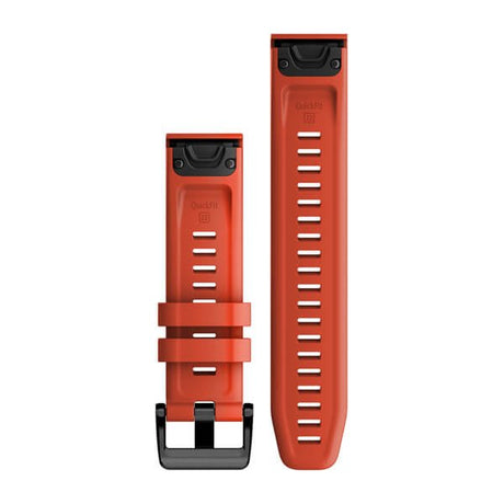 QuickFit® 22 Uhrenarmbänder, Flame Red Silikon – Garmin