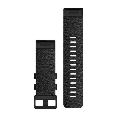 QuickFit® 26 Uhrenarmbänder, Schwarz meliert Nylon – Garmin