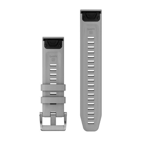 QuickFit® 22 Armbänder, Powder Grey Silikon (Taucher-Set mit 3 Teilen) – Garmin