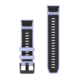 QuickFit® 22 Armbänder, Blueberry Silikon (Taucher-Set mit 3 Teilen) – Garmin