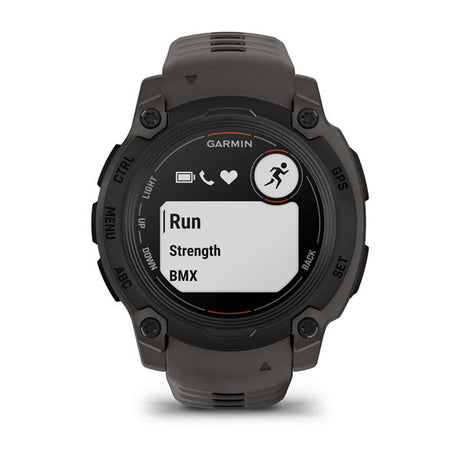 Instinct® E – 40 mm, Schwarz mit Charcoal-Armband – Garmin