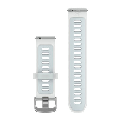 Quick Release-Armbänder (20 mm), Transparent Whitestone/Cloud Blue mit Silberfarbener Hardware – Garmin