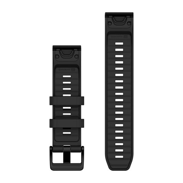 QuickFit® 22-Armbänder, Schwarzes Silikon – Garmin