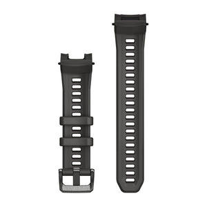 22-mm-Armbänder (Instinct® 3 - 45 mm/Instinct Crossover AMOLED), Charcoal Silikon mit Metallschließe – Garmin