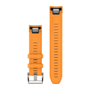 QuickFit® 22 Uhrenarmbänder, Spark Orange Silikonarmband – Garmin